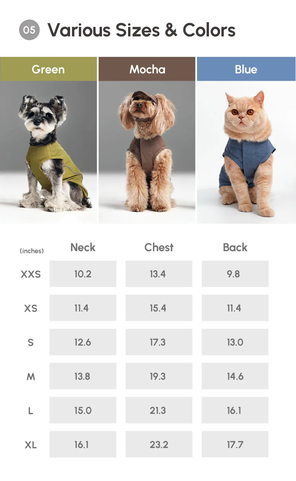 Mocha dog vest shirt featuring a stylish design, adjustable straps, and reflective strips for visibility.