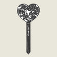 Corten Steel Love Heart Garden Stake