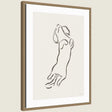 Dachshund Dog by Gabrielly Guedes Framed Canvas Wall Art Print