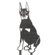 Doberman Pinscher - Cropped Ear Metal Silhouette