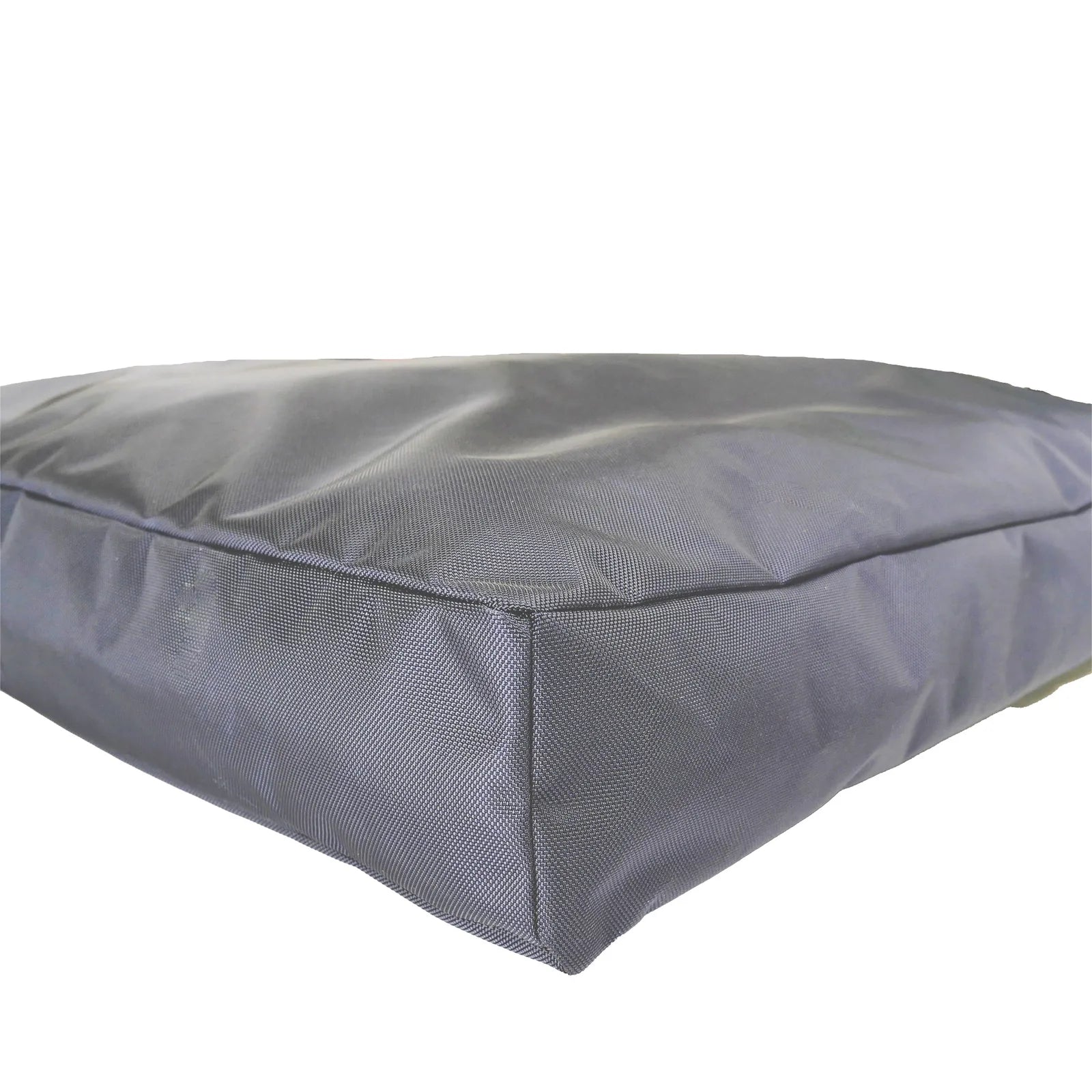 Durable orthopedic dog bed in charcoal with a rugged ballistic fabric cover and supportive foam interior.