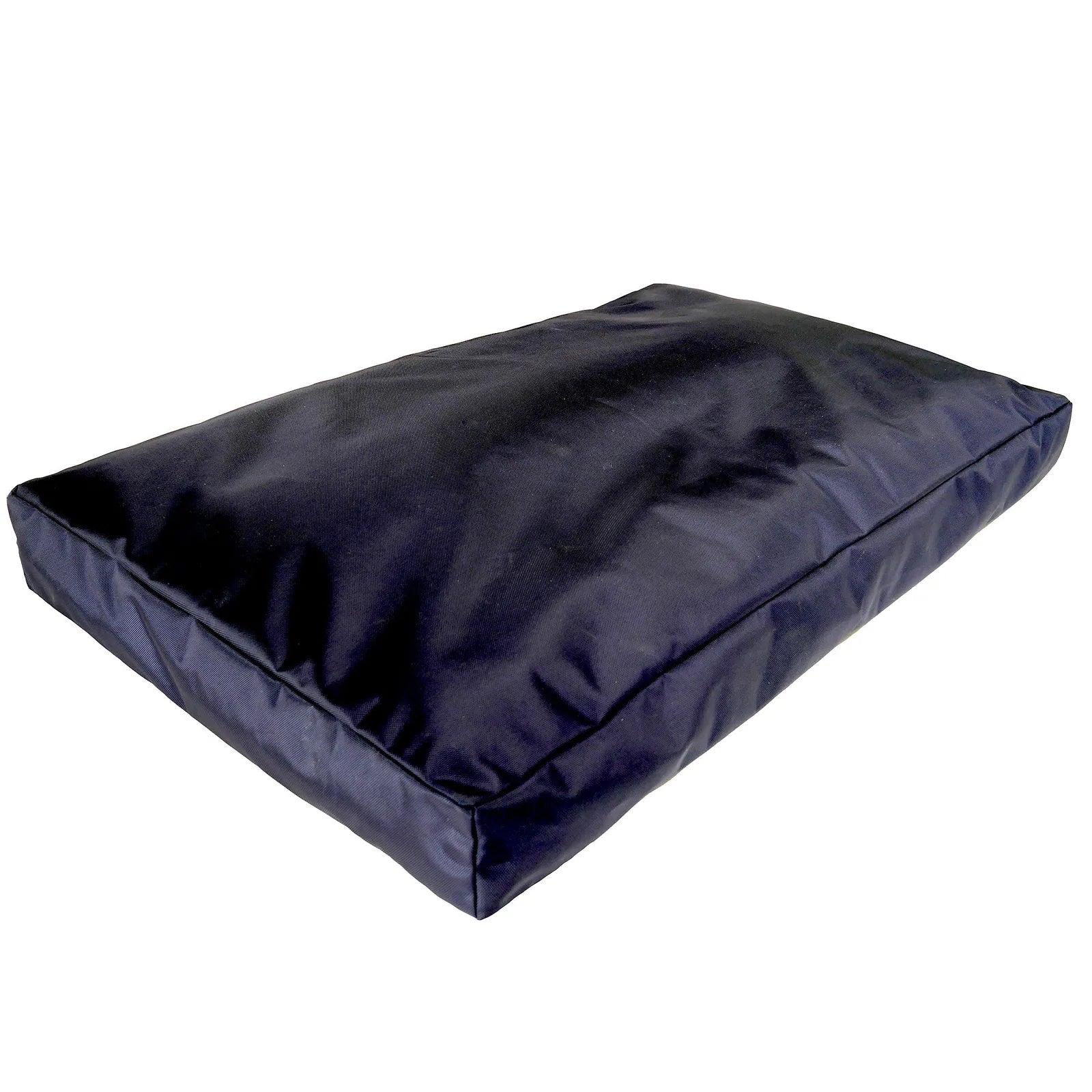 Durable black orthopedic dog bed with a waterproof cover and supportive memory foam, ideal for comfort and stability.