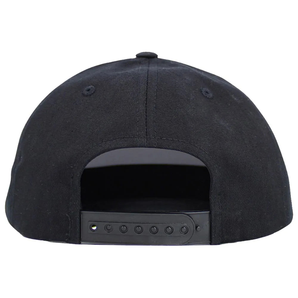 Black adjustable baseball cap with a curved brim and snapback closure, designed for dog lovers.