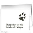 Dog Paw, Greeting Card (#8355E) by Printed Canvas
