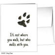 Dog Paw, Greeting Card (#8355F)