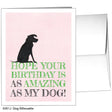 Dog Silhouette, Greeting Card (#8361J)