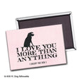Dog Silhouette Magnet by Printed Canvas