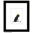 Dog Silhouette, Print (#8361B) by Printed Canvas