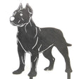 Dogo Argentino Metal Silhouette by My Metal Rescue