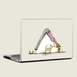 Downward Dog - Laptop Lid Skin
