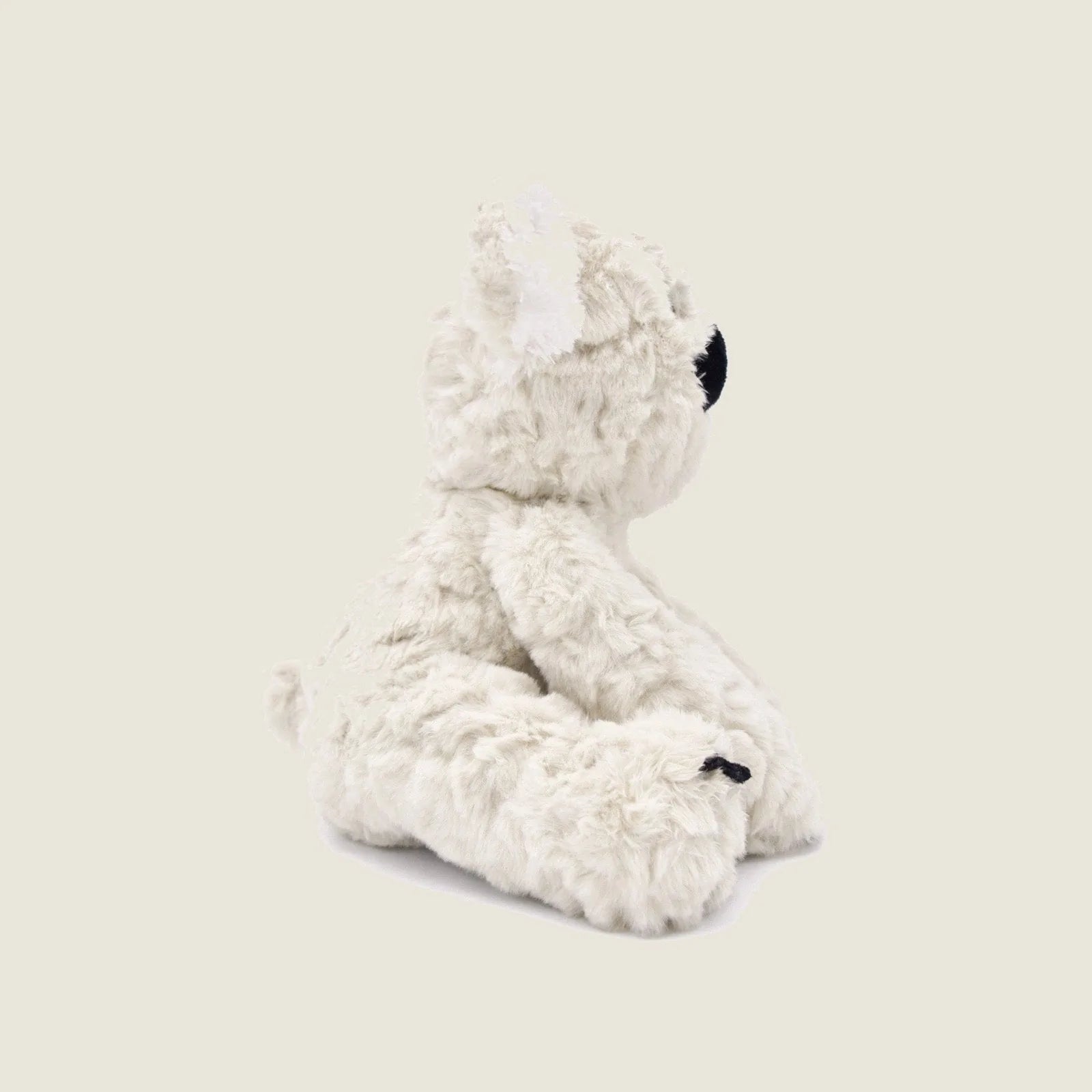 Soft, plush Koko the Koala toy in cream color, featuring crinkly ears and hand-stitched details for cozy play.