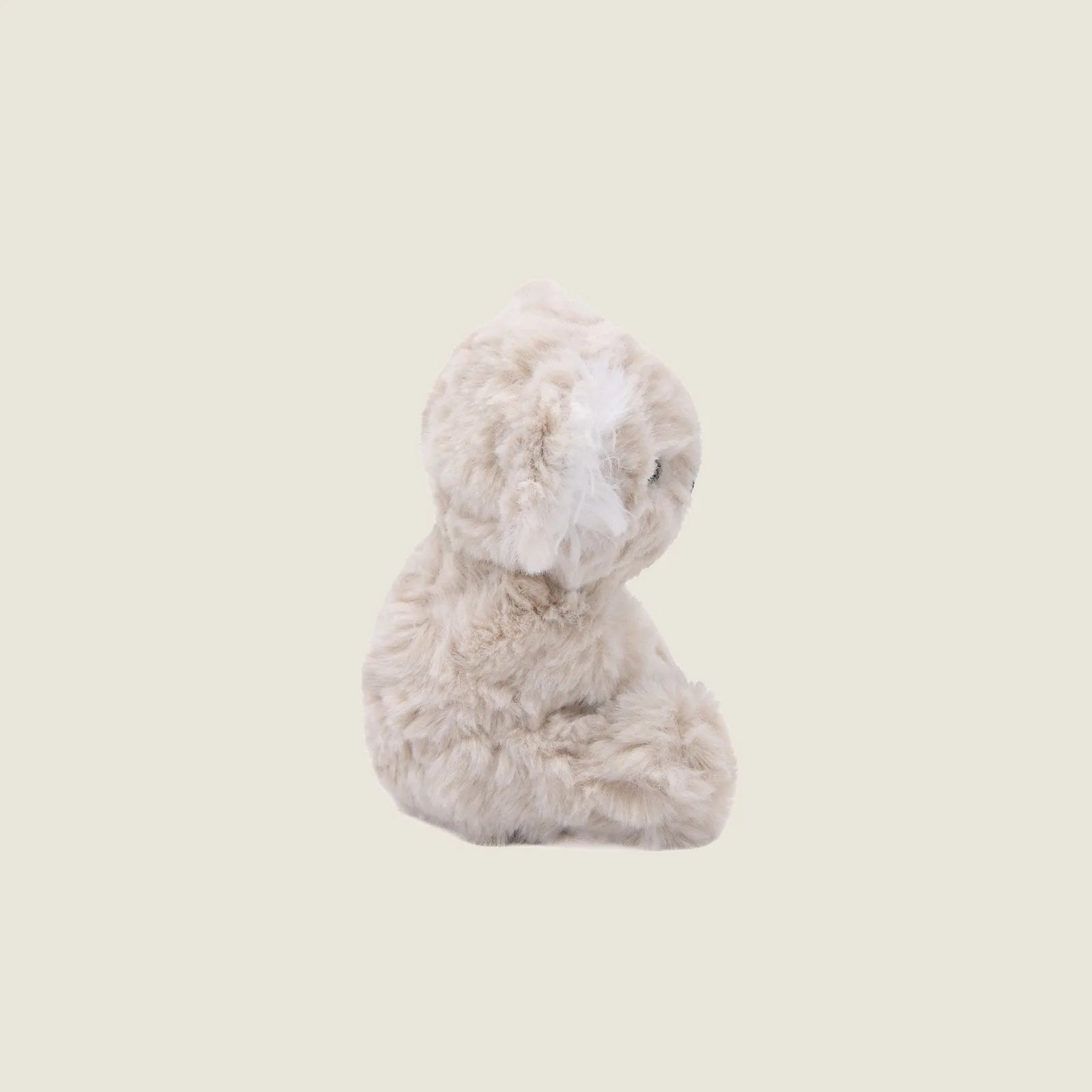 Soft beige plush Koko the Koala toy with crinkly ears and hand-stitched eyes, perfect for gentle play and cuddling.