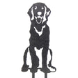 Golden Retriever Sitting Metal Art – Handcrafted Dog Décor