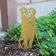 Limited Edition Gold Australian Shepherd Metal Silhouette