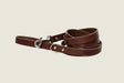 Modern Style Chocolate Leather Leash by Euro-Dog Collars and Leads