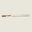 Prairie Paws Studded Hairon Dog Collar in Brown & White