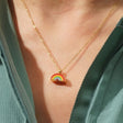 Rainbow Bridge - Cremation Necklace for Dog & Pet Ashes - Rainbow