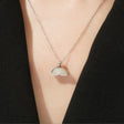Rainbow Bridge - Cremation Necklace for Dog & Pet Ashes - Silver