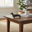 Small Dog Figurine, Cast Iron Shelf and Tabletop Home Decor