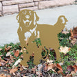 Special Edition Gold Golden Retriever Standing Silhouette