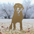 Special Edition Gold Labrador Retriever Metal Silhouette