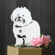 Special Edition White Bichon Frise Metal Silhouette