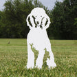 Special Edition White Poodle Metal Silhouette