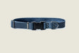 Sport Style Blue Jeans Leather Dog Collar by Euro-Dog Collars and Leads