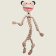 Stuey Sock Monkey Natural Rope Knottie® Dog Toy, Large (9mm rope diameter)