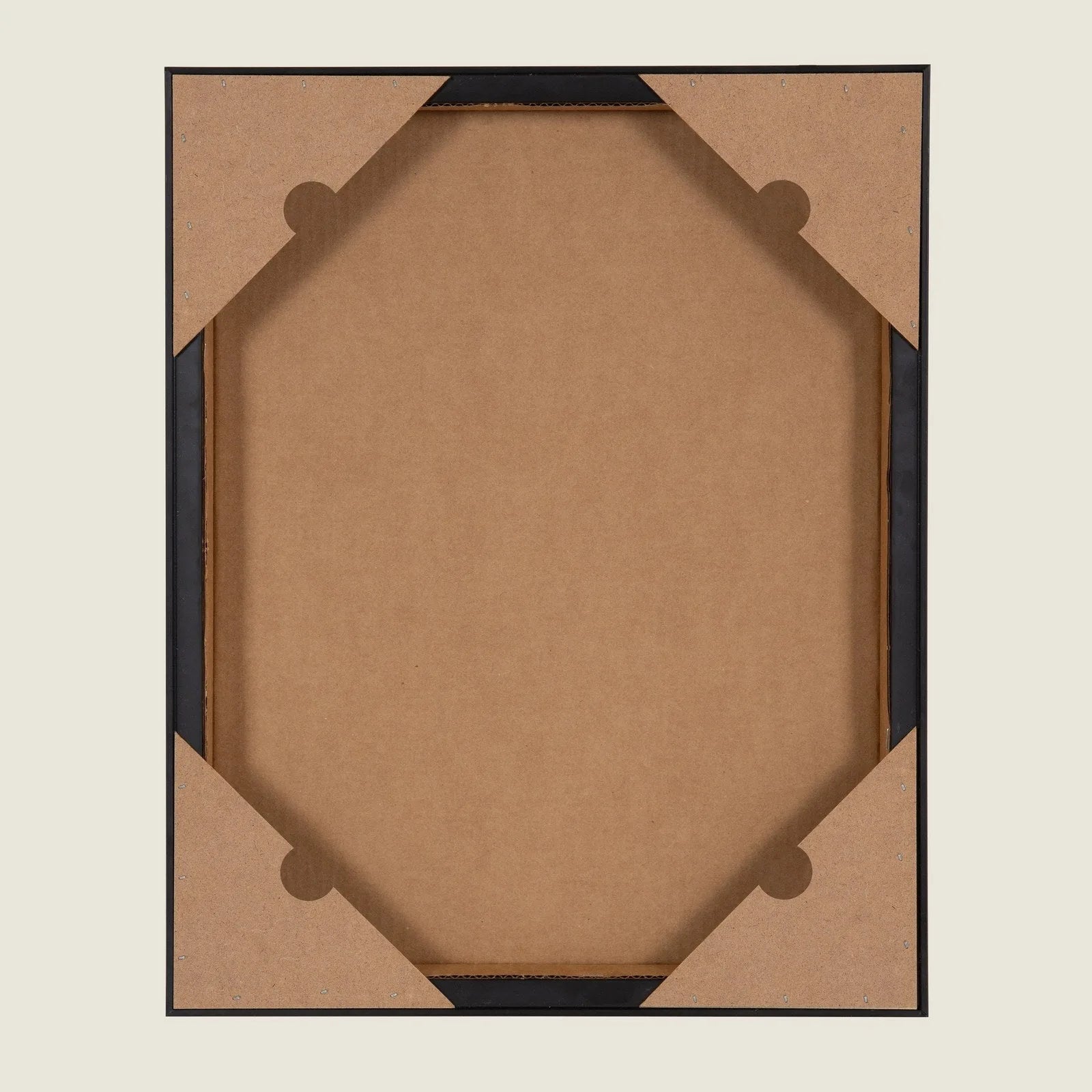 Back view of a French Bulldog framed canvas showing the lightweight polystyrene frame and mounting corners.
