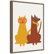 Sylvie Farm Cat Dog Framed Canvas by Hannah Beisang