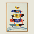 Sylvie Skate Dog Framed Canvas by Rachel Lee of My Dream Wall