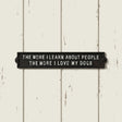 "The More I Learn About People" Cast Iron Dog Lover Wall Plaque