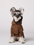Tribeca adjustable velcro raincoat - Choco