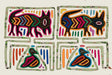 Vintage Puppy Dog and Bird Special Background Material Mola