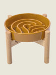 [Wave] Slow Feeder Dog Bowls - Pink / Beige / Orange