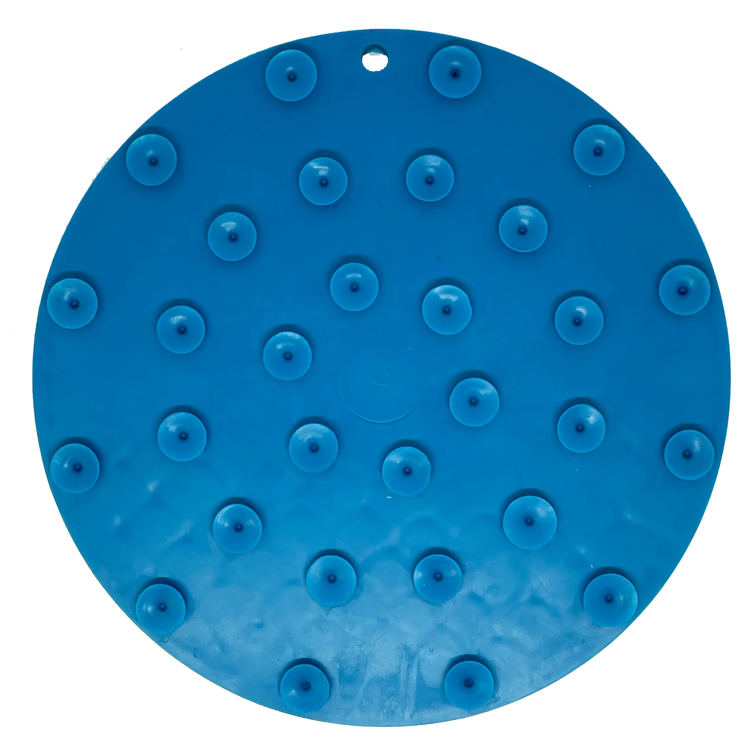 Blue whale-shaped lick mat featuring textured surface and suction cups for secure attachment during pet grooming.